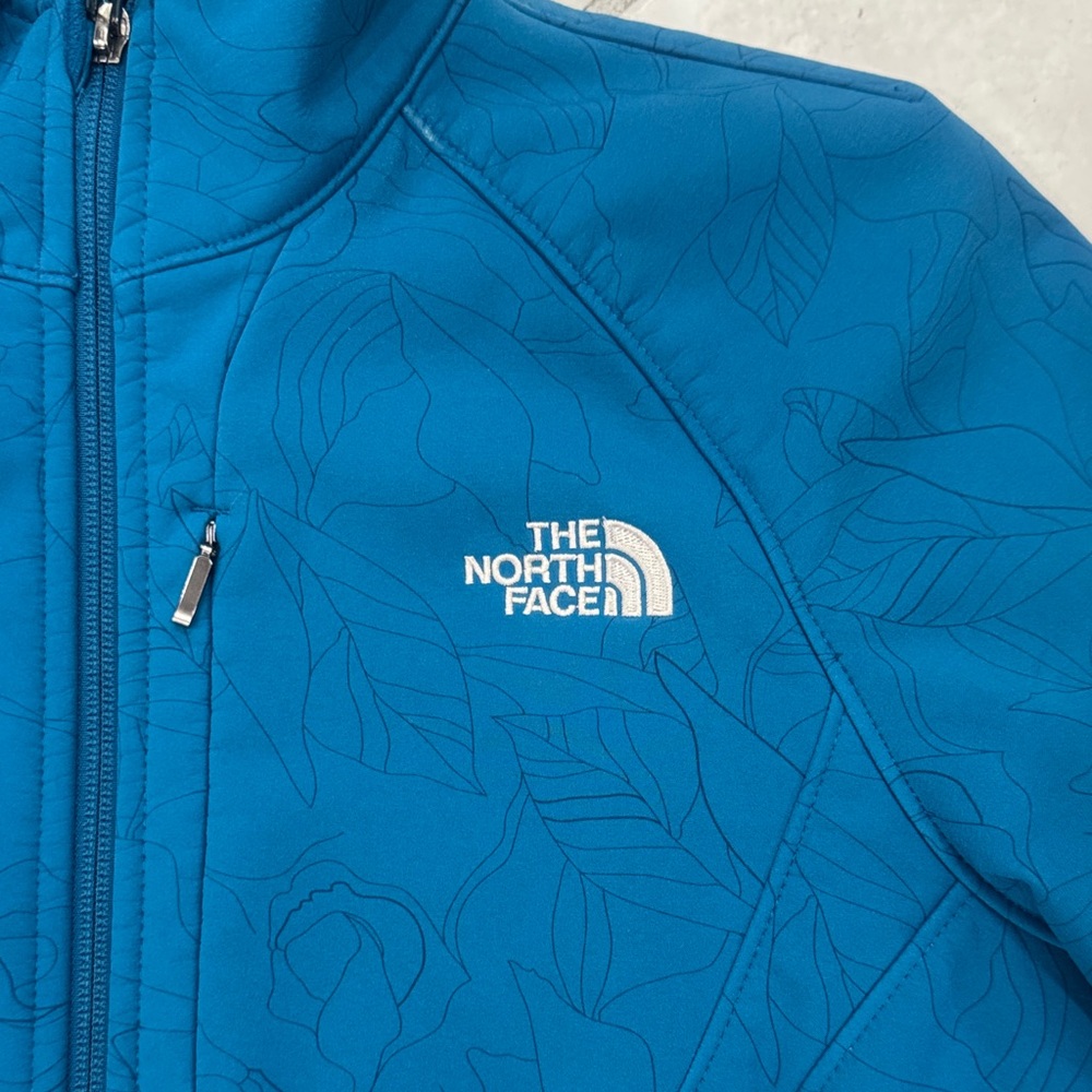 The North Face Teal Full-Zip Shell Jacket size Medium - Picture 2 of 3